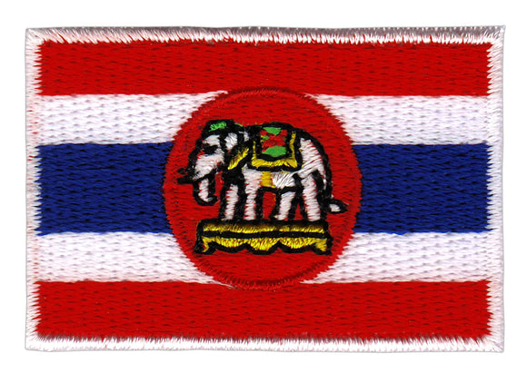 #aa85 Kleine Flagge Thailand Aufnäher Bügelbild Applikation Patch Größe 4,5 x 3,0 cm
