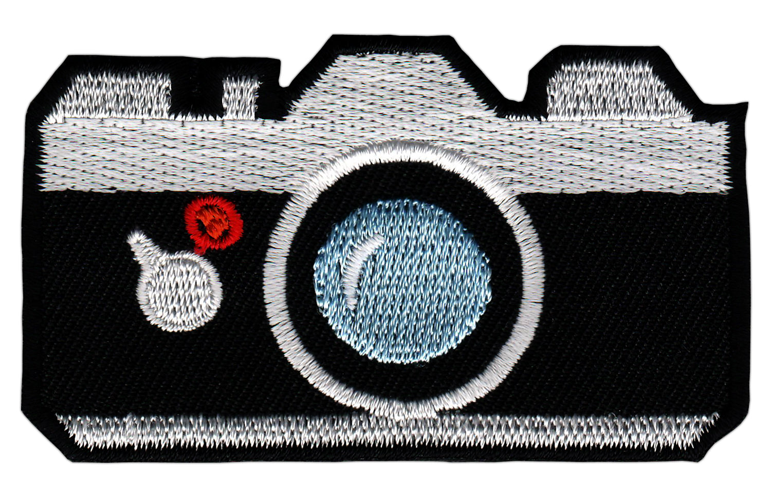 #aa83 Camera Embroidered Iron-On Patch Application Patch Size 7.2 x 4.3 cm