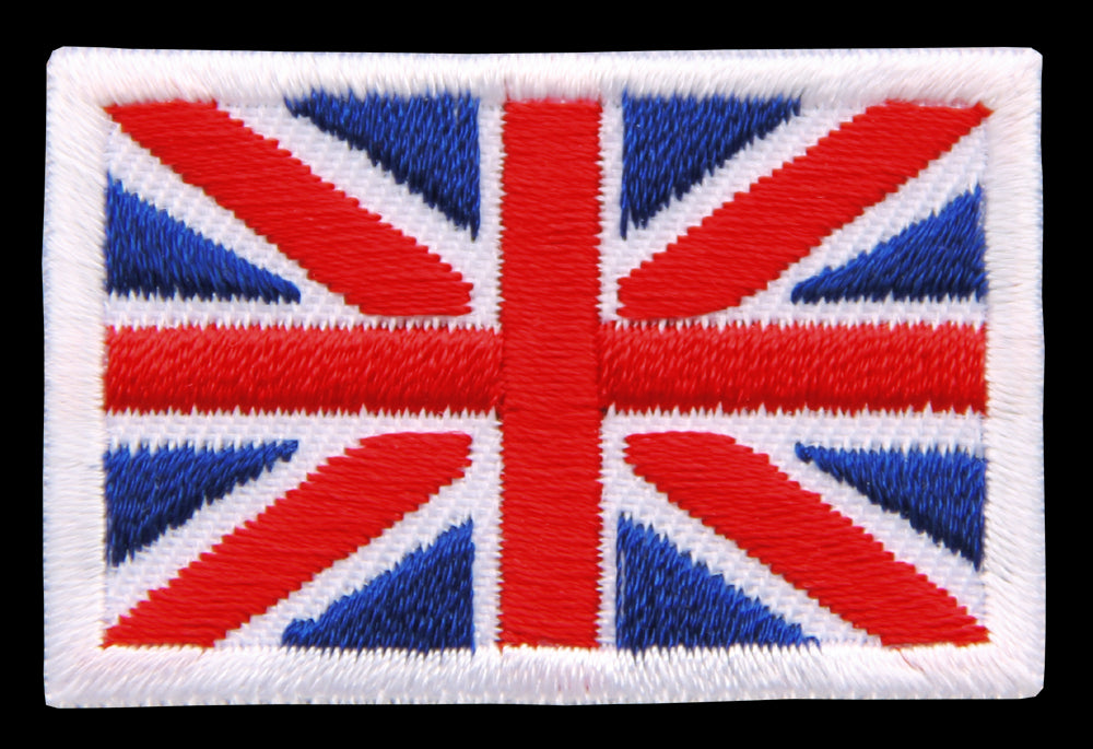 #bk04 Great Britain Flag Small Great Britain Union Jack Patch Iron-On Application Patch Size 4.5 x 3.0 cm - 0