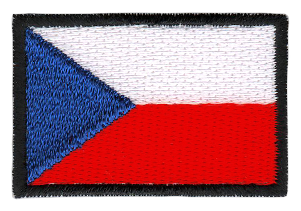 #bk18 Flag small Czech Republic patch iron-on application patch size 4.5 x 3.0 cm