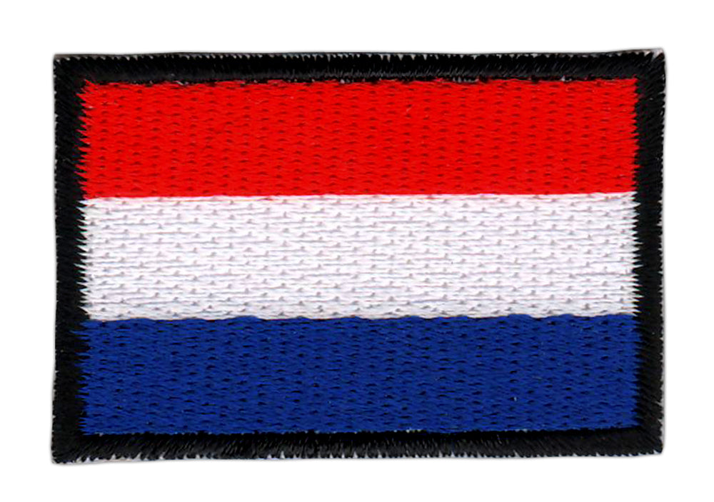 #bk09 Netherlands Flag Small Holland Patch Iron-On Application Patch Size 4.5 x 3.0 cm