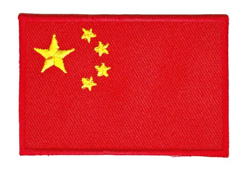 #ac15 Flag China Asia Patch Application Iron-On Patch Size 7.0 x 4.8 cm