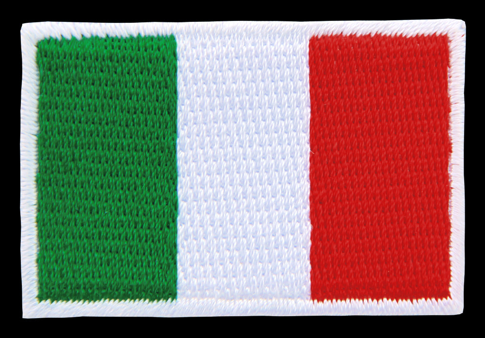 #bk05 Italy Flag Small Italy Patch Iron-On Application Patch Size 4.5 x 3.0 cm - 0