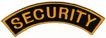 #ad03 Security Aufnäher Abzeichen Applikation Bügelbild Patch Größe 9,5 x 2,5 cm