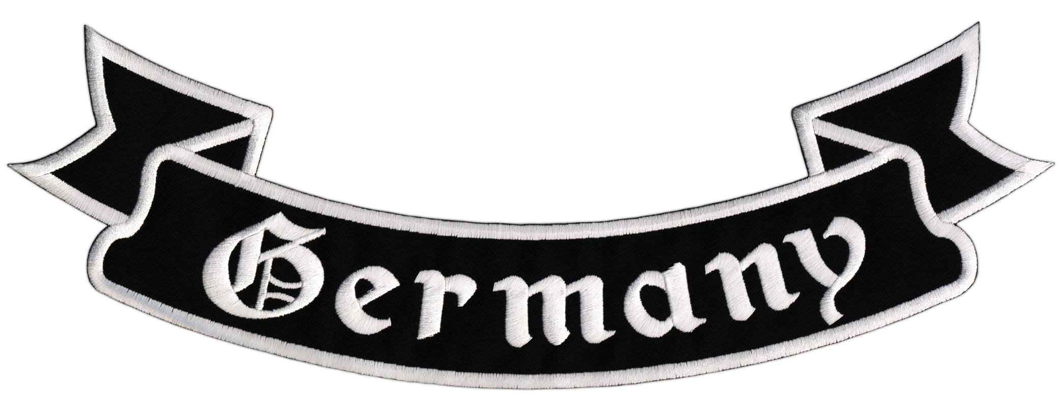 #Backpatch #32 GERMANY Bottom Rocker Biker Kutte Rückenaufnäher Back Patch 33,5 x 11,5 cm