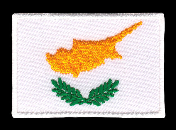 #ac77 Zypern Flagge Aufnäher Patch Bügelbild Applikation Größe 4,7 x 3,3 cm