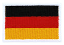 #bk01 Deutschland Flagge Klein Germany Aufnäher Bügelbild Applikation Patch Größe 4,5 x 3,0 cm