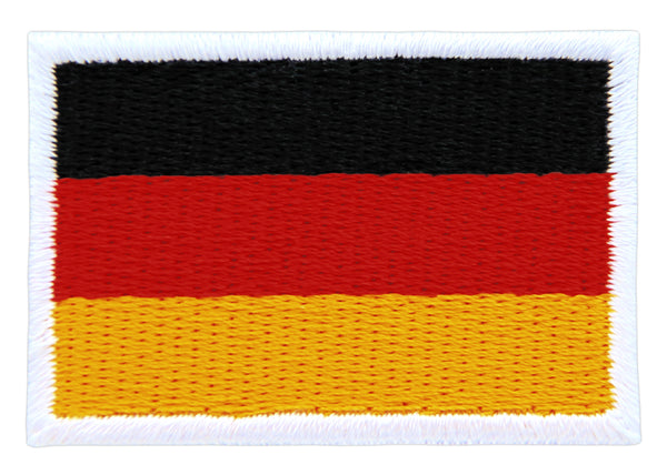 bk01☆Deutschland Flagge Klein Aufnäher zum aufbügeln Bügelbild Patch 4,5 x  3 cm