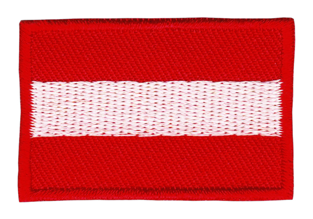 #bk03 Austria Flag Small Austria Patch Iron-On Application Patch Size 4.5 x 3.0 cm