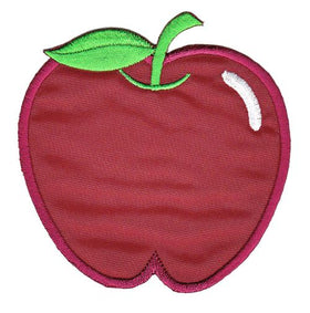#as36 Apple Wine Red Patch Iron-On Application Patch Size 7.5 x 7.8 cm