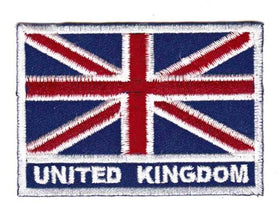 #ad99 United Kingdom Flagge Union Jack Aufnäher Applikation Bügelbild Patch Größe 7,0 x 4,8 cm