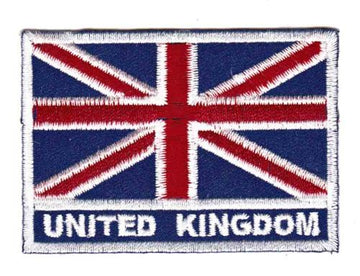 #ad99 United Kingdom Flagge Union Jack Aufnäher Applikation Bügelbild Patch Größe 7,0 x 4,8 cm