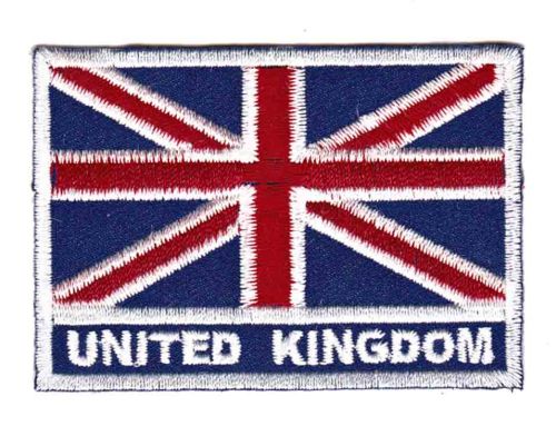 #ad99 United Kingdom Flag Union Jack Patch Application Iron-On Patch Size 7.0 x 4.8 cm