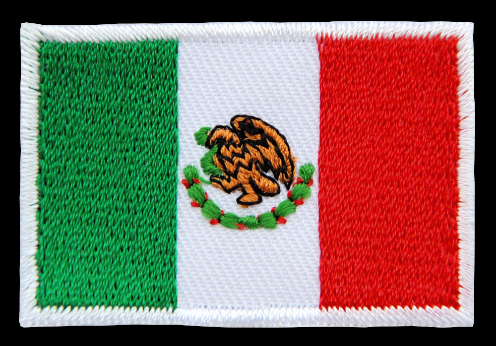 #bk32 Flag small Mexico patch iron-on application patch size 4.7 x 3.2 cm