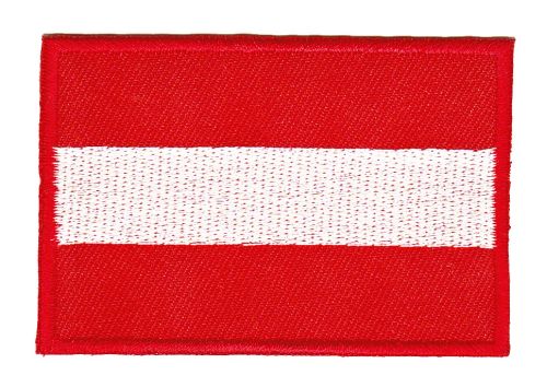 #ac44 Austria Flag Austria Patch Iron-On Application Size 7.0 x 4.8 cm