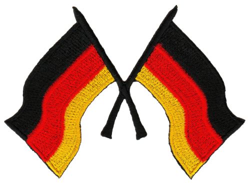 #ad31 Deutschland Flagge Germany Aufnäher Bügelbild Applikation Patch Flicken Größe 9,5 x 6,5 cm