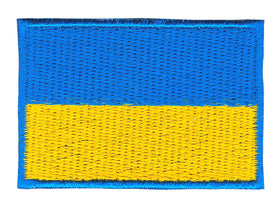 #ao72 Ukraine Flagge Klein Aufnäher Bügelbild Applikation Patch Größe 4,7 x 3,2 cm