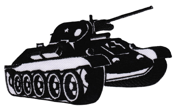 #ab44 Gestickter Panzer Militär Fahrzeug Aufnäher Bügelbild Applikation Patch Größe 10,0 x 5,7 cm