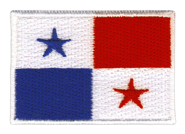 #ac86 Panama Flagge Aufnäher Patch Bügelbild Applikation Größe 4,7 x 3,3 cm