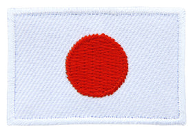 #bk25 Flagge klein Japan Aufnäher Bügelbild Applikation Aufbügler Patch Größe 4,5 x 3,0 cm