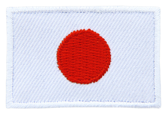 #bk25 Flagge klein Japan Aufnäher Bügelbild Applikation Aufbügler Patch Größe 4,5 x 3,0 cm