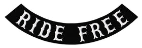 #Backpatch #51 Ride Free Side Rocker Biker Kutte Patch Iron-On Size 26.5 x 8 cm