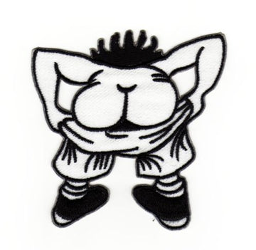 #ad52 Arsch Po Hintern Männchen LMAA Fun Lustig Aufnäher Bügelbild Applikation Flicken Patch Größe 7,0 x 7,5 cm