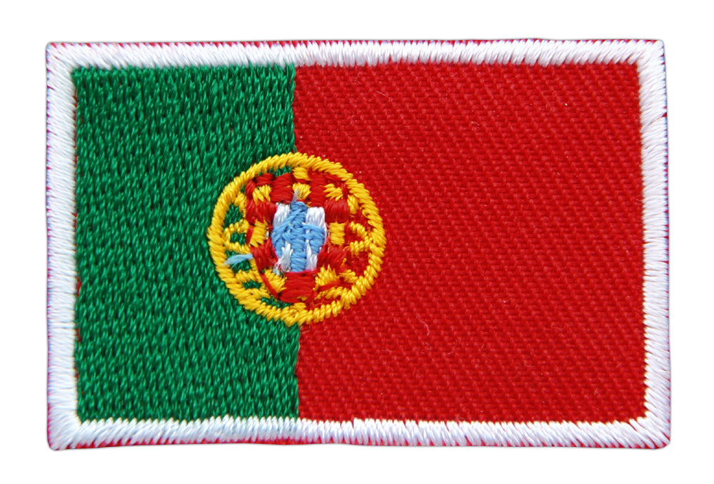 #bk08 Flag small Portugal patch iron-on application patch size 4.5 x 3.0 cm