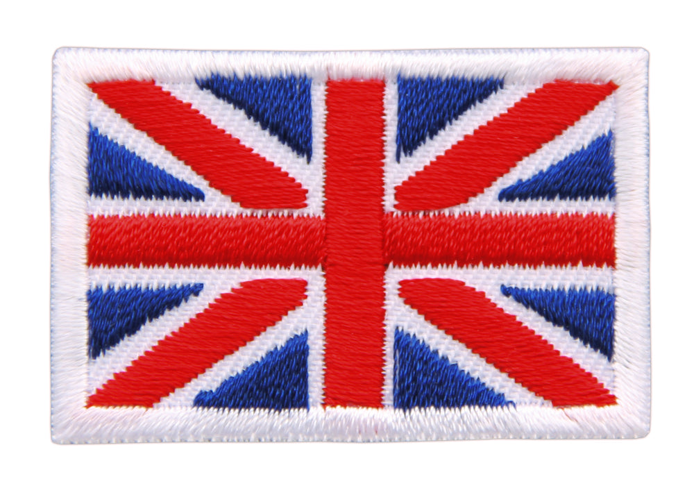 Patch Groesse #bk04 Großbritannien Flagge Klein Great Britain Union Jack Aufnäher Bü ...