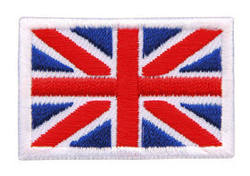 #bk04 Großbritannien Flagge Klein Great Britain Union Jack  Aufnäher Bügelbild Applikation Patch Größe 4,5 x 3,0 cm