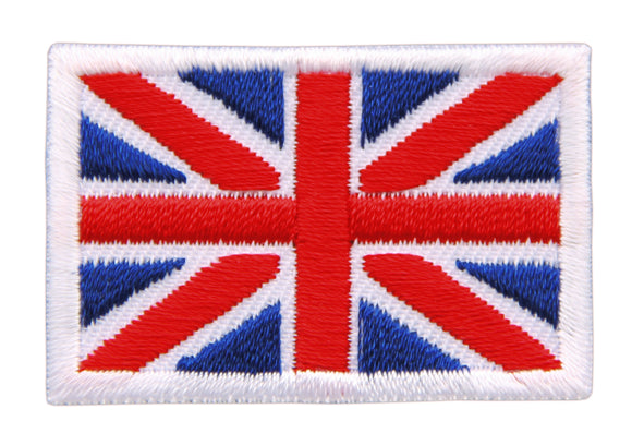 #bk04 Großbritannien Flagge Klein Great Britain Union Jack  Aufnäher Bügelbild Applikation Patch Größe 4,5 x 3,0 cm