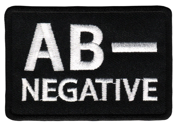 #be29 Blutgruppe AB - Negativ Aufnäher Bügelbild Applikation Patch Größe 7,5 x 5,0 cm