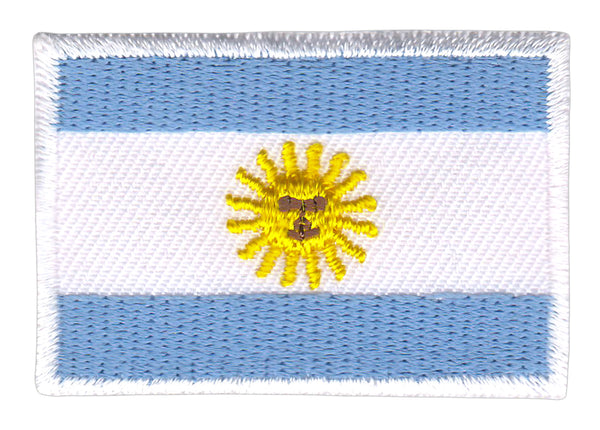 #ac78 Argentinien Flagge Aufnäher Patch Bügelbild Applikation Größe 4,7 x 3,3 cm