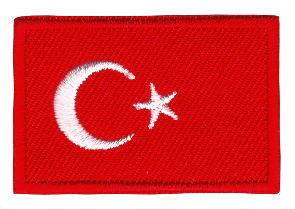 #bk22 Flag small Türkiye patch iron-on application patch size 4.5 x 3.0 cm