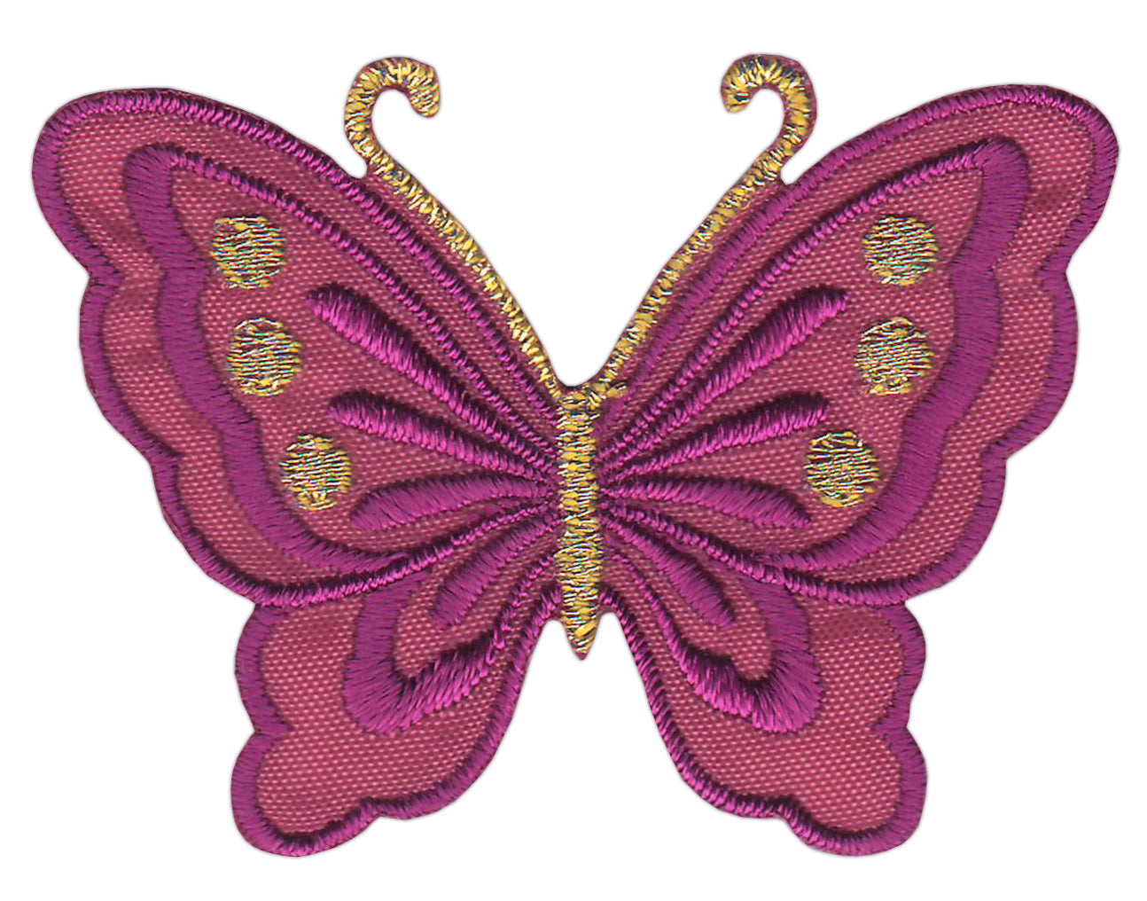 #bk66 Butterfly small purple patch iron-on application patch size 5.2 x 3.7 cm