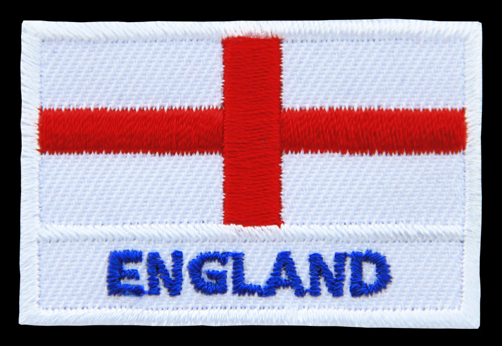 #bk11 Flag small England patch iron-on application patch size 4.5 x 3.0 cm - 0