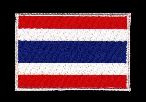 #ad36 Flag Thailand Asia Patch Iron-On Application Patch Size 7.3 x 4.9 cm