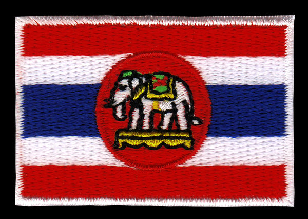 #aa85 Kleine Flagge Thailand Aufnäher Bügelbild Applikation Patch Größe 4,5 x 3,0 cm
