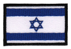 #bk34 Flagge klein Israel Aufnäher Bügelbild Applikation Aufbügler Patch Größe 4,5 x 3,0 cm