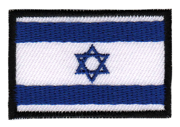 #bk34 Flagge klein Israel Aufnäher Bügelbild Applikation Aufbügler Patch Größe 4,5 x 3,0 cm