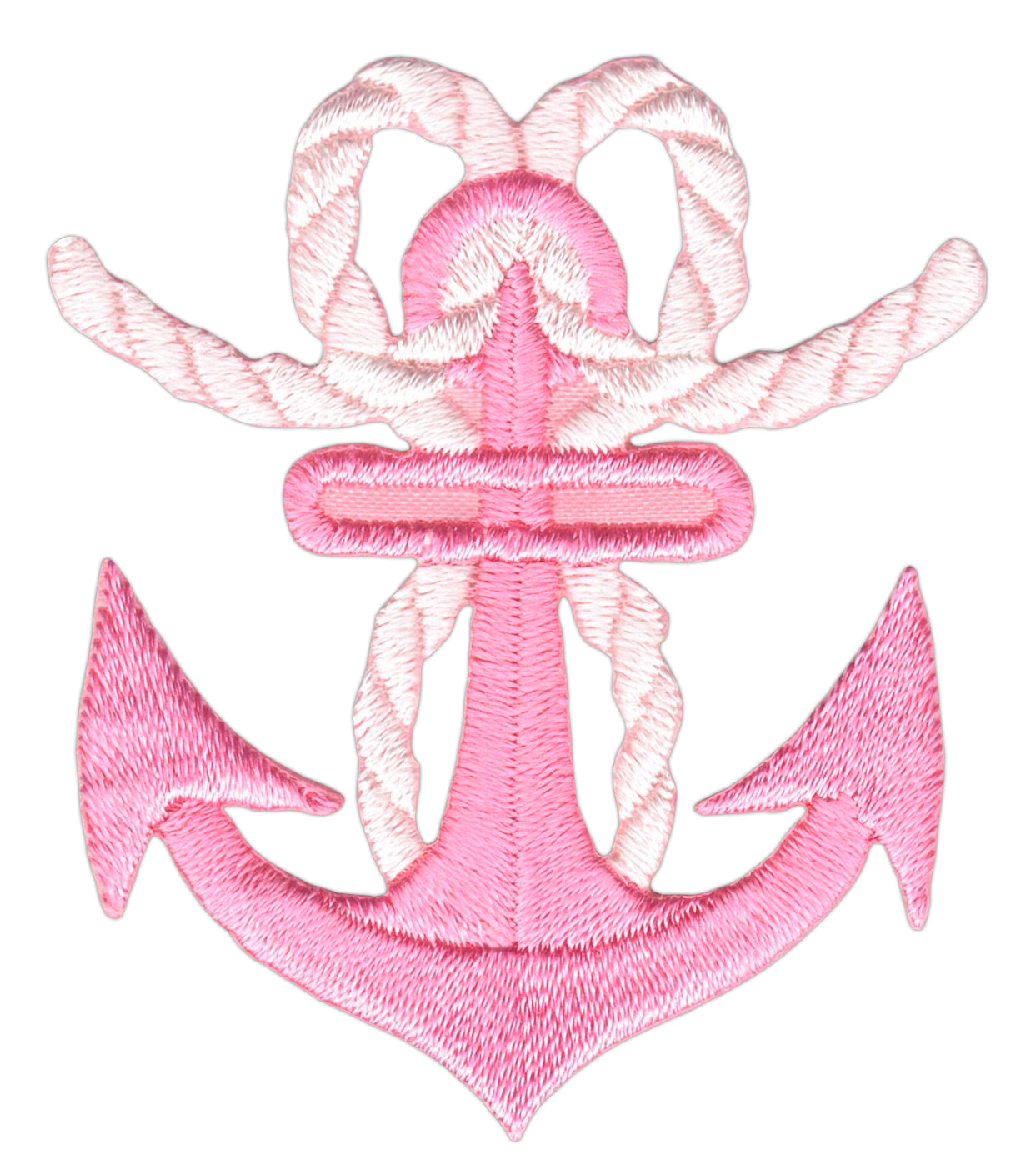 #ak82 Anker Rosa Seefahrt Aufnäher Patch Applikation Bügelbild Größe 4,8 x 5,6 cm