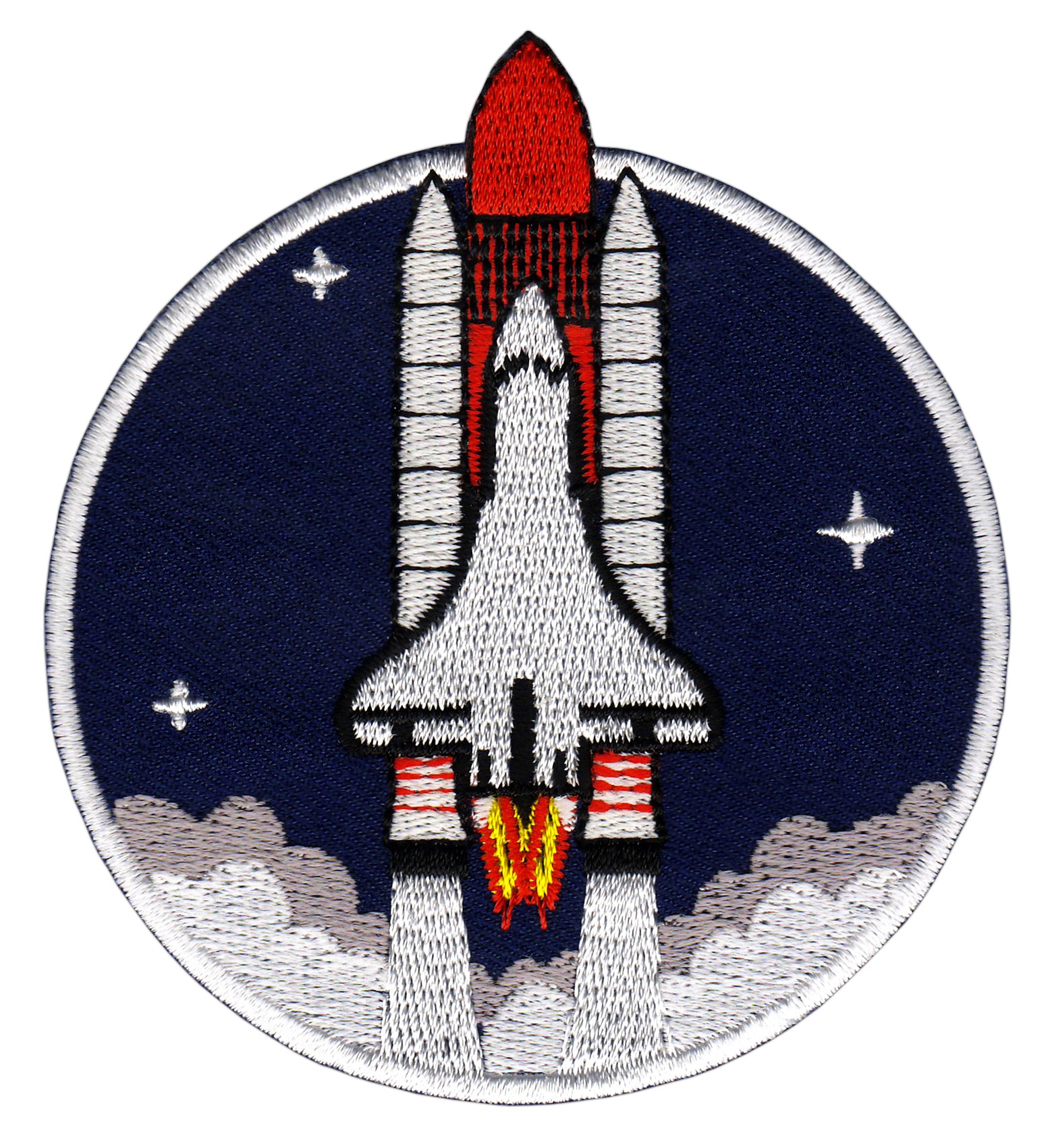 #af54 Space Shuttle Space Travel Patch Application Iron-On Patch Size 7.5 x 8.4 cm