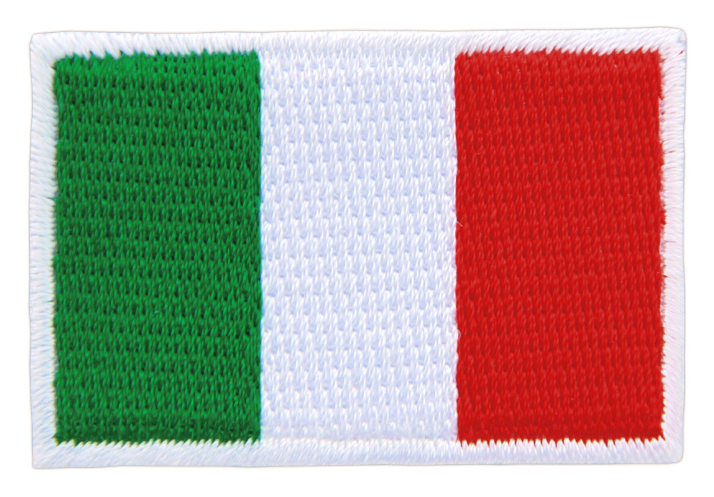 #bk05 Italy Flag Small Italy Patch Iron-On Application Patch Size 4.5 x 3.0 cm