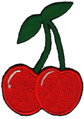 #ab51 Cherries Patch Rockabilly Iron-On Application Size 5.9 x 8.5 cm