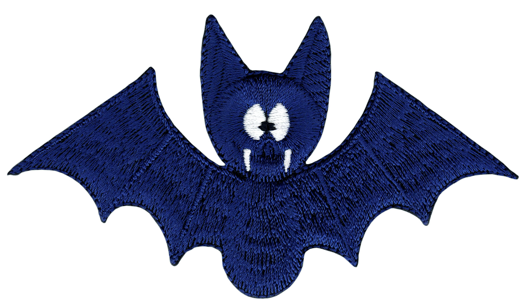 #af21 Bat Vampire Blue Patch Iron-On Application Patch Size 11.0 x 6.4 cm