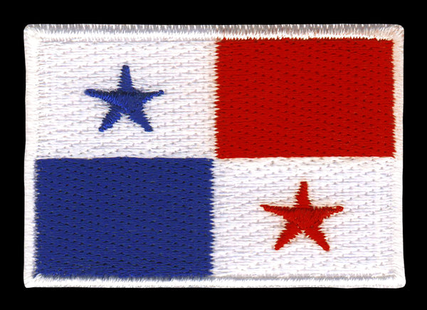 #ac86 Panama Flagge Aufnäher Patch Bügelbild Applikation Größe 4,7 x 3,3 cm