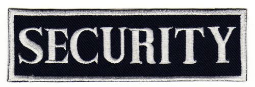 #ad05 Security Aufnäher Abzeichen Applikation Bügelbild Patch Größe 11,0 x 3,5 cm