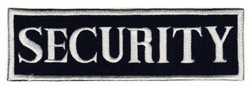 #ad05 Security Aufnäher Abzeichen Applikation Bügelbild Patch Größe 11,0 x 3,5 cm