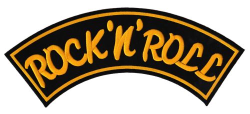 #Backpatch #40 Rock n Roll Top Rocker Rockabilly Back Patch Large 33 x 13.5 cm