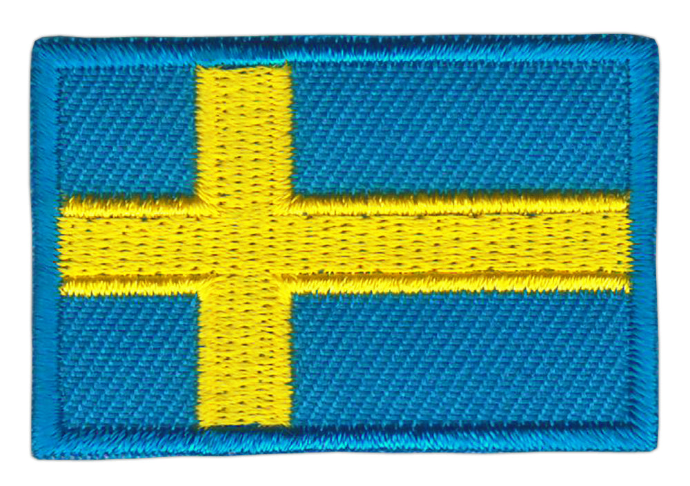 #bk15 Flag small Sweden patch iron-on application patch size 4.5 x 3.0 cm